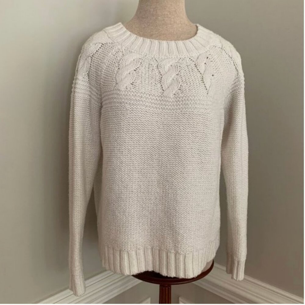 aerie Cable Knit Sweater Size M